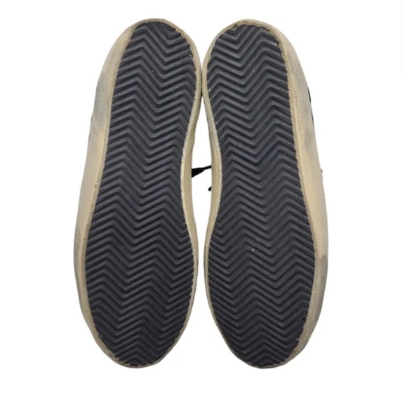 Golden Goose Superstar Size 38 Black Suede Silver Neiman Marcus Private Edition - Picture 6 of 8